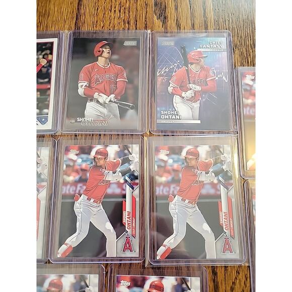 Shohei Ohtani Baseball Card Lot of 13 Cards Los Angeles Angels Topps Donruss - Picture 3 of 8